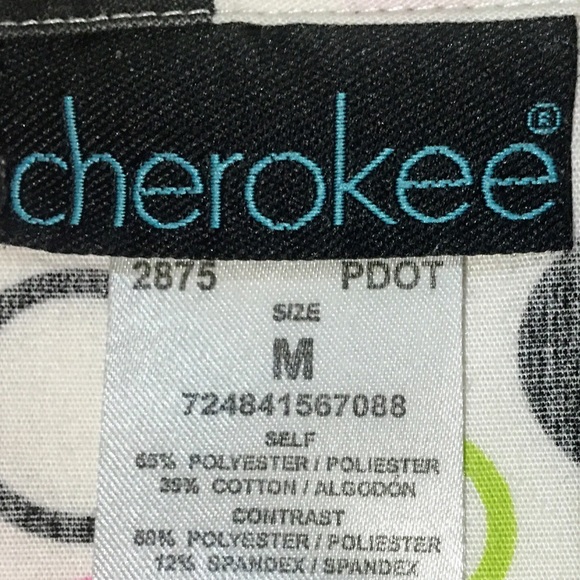 Cherokee Scrub Top with Spandex Sides - Medium - Picture 3 of 4